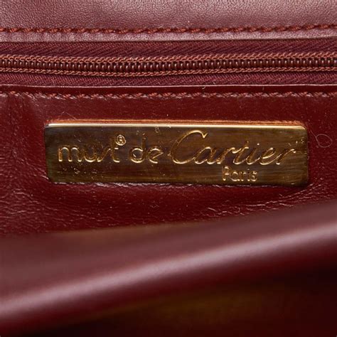 must de cartier bag|CARTIER Must de Cartier leather portfolio bag .